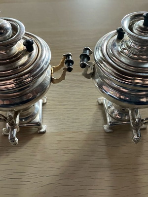 Μίνι Σοβιετικές Τσαγιέρες μεταχειρισμένες, σετ 2, σουβενίρ διακοσμητικό