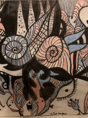 Painting by Lydia Sarrou new, size 18x16