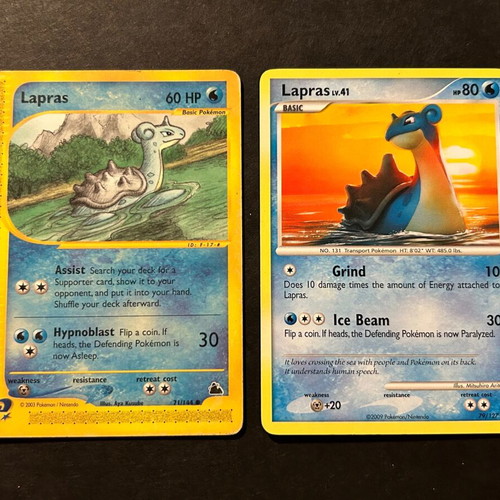 Lapras Pokemon card pack of 2
