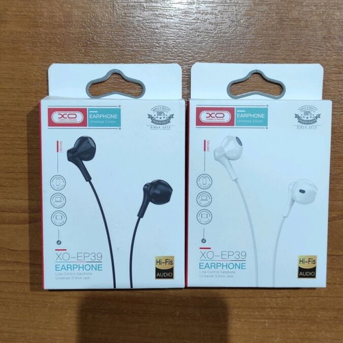 XO EP39 Wired Earphones new, handsfree, 3.5mm, black