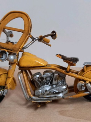 Metal small handmade motorcycle used 12x7cm