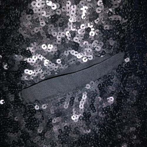 Black sequin jacket like new, size L