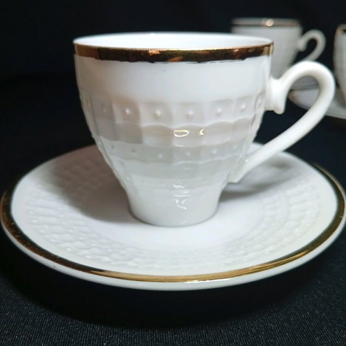 Vintage Eschenbach Germany espresso set with 6 cups and saucers, 1990