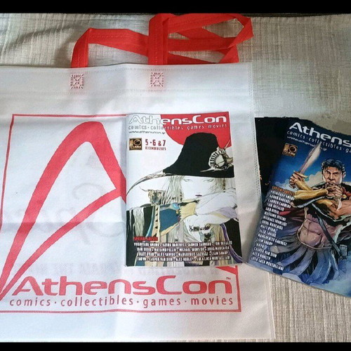 Athens Con 2025 collectible set new with event bag and books