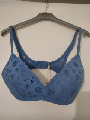 American Eagle Aerie Lace Bralette Blue New 36C