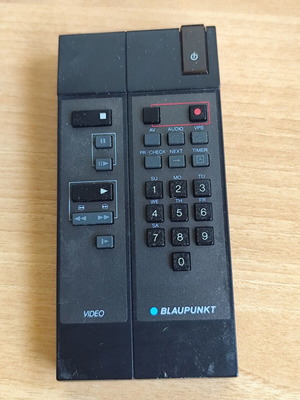Blaupunkt RTV-910 τηλεχειριστήριο VCR, vintage 1985