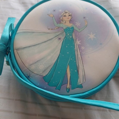 Disney children's crossbody bag like new, turquoise with Elsa