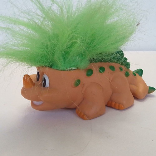 Vintage EYXOULIS Trendmasters Dinosaur Troll Stegosaurus used