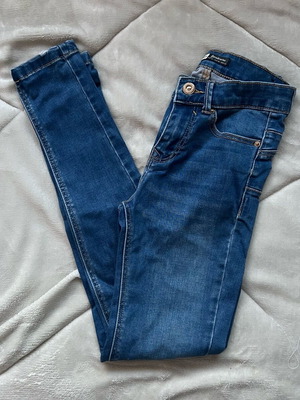 Push up jeans Stradivarius like new, blue, size XXS