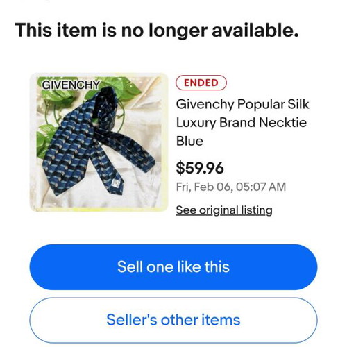 Givenchy Gentleman silk tie like new, blue