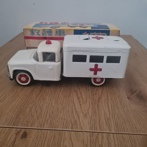 MF716 Tin Ambulance with Original Box, Like New