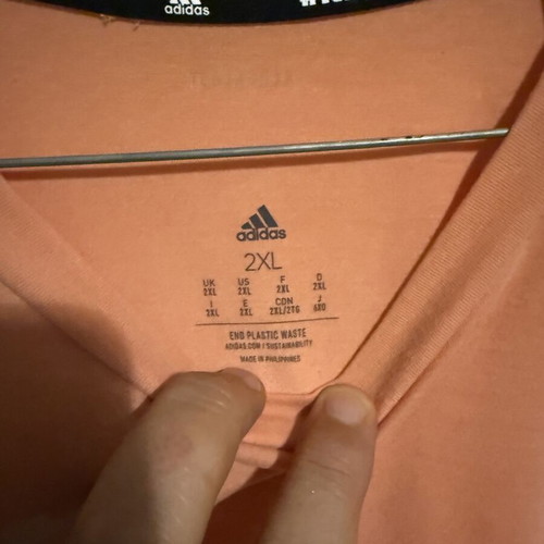 Adidas sports shirt used, XXL, orange