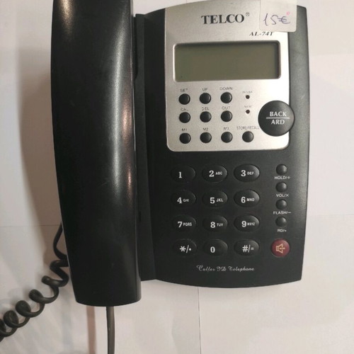 Telco landline phone used with speakerphone