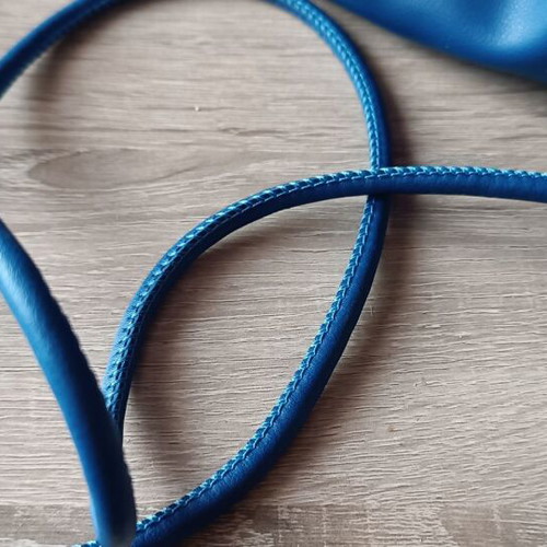 Marie Claire bag blue new with leather strap and gold detail