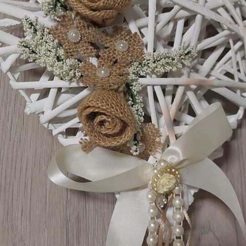 Decorative heart like new, hanging for wedding or home