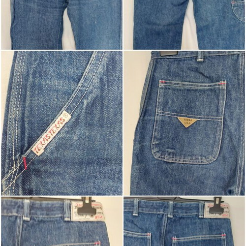 Texas Carpenter vintage unisex jeans, high waist, denim