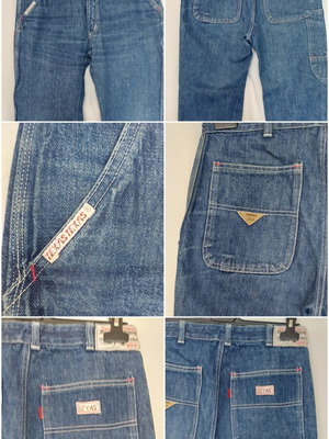 Texas Carpenter vintage unisex jeans, high waist, denim