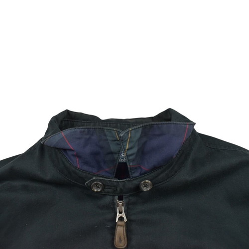 Polo Ralph Lauren Bayport Harrington Jacket black tartan lined, used, XL