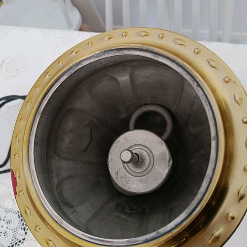 Russian samovar used, probably not working