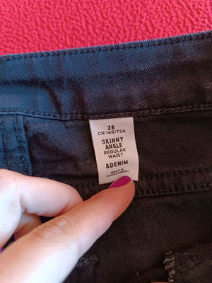 Black denim pants like new