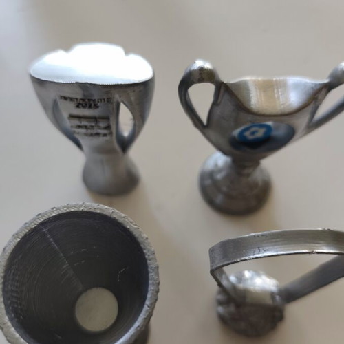 Olympiacos 2024-2025 Trophy Set 4 Pieces 3D Printed
