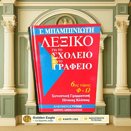 Dictionary for School and Office by G. Babiniotis new, 6 volumes