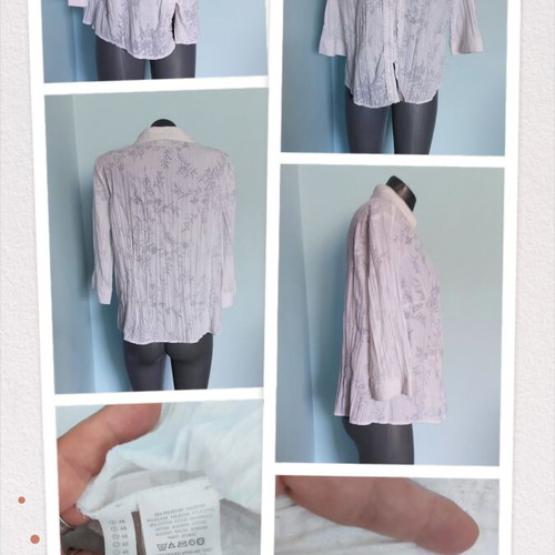C&A CANDA women's shirt with transparent floral print
