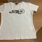 Julia Bergovich women's short sleeve t-shirt like new, size M, white and black