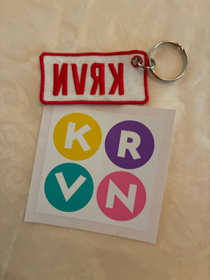 Karavan keychain with sticker gift