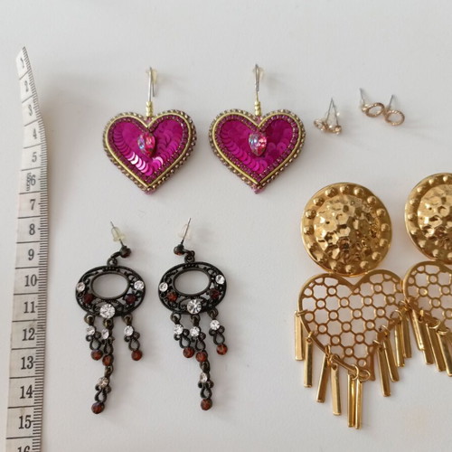 Mixed Earrings Lot of 5 pairs like new