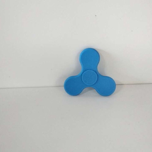Fidget Spinner new, blue, 3D printed