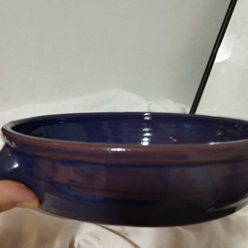 Sifneiko handmade ceramic saganaki new, 23 cm