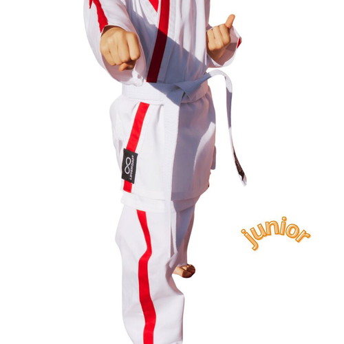 Legendary Karate Suit with White and Red Stripe New