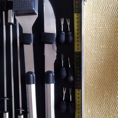 Barbecue tool set new in case