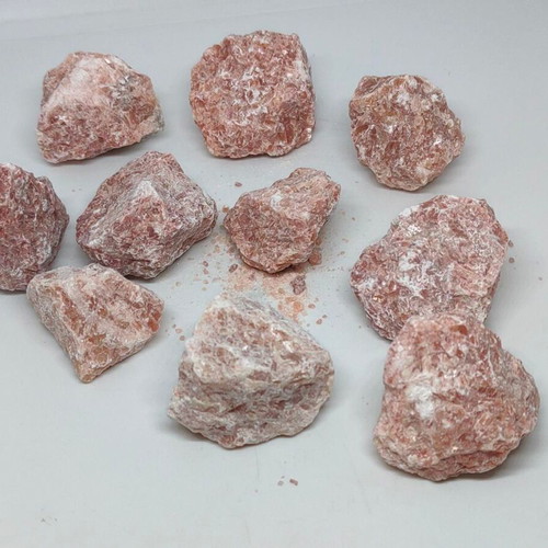 Sunstones pack of 10 like new natural crystals for meditation and jewelry
