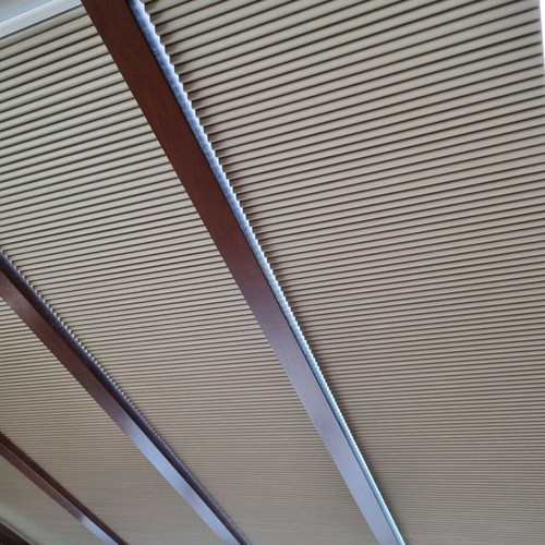 MHZ pleated sunshade blinds like new, set of 4, 187×47 cm