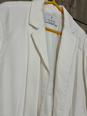 White Stradivarius jacket like new, size S