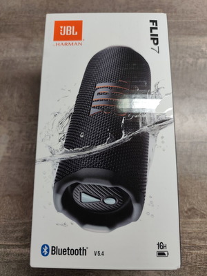 JBL Flip 7 Αδιάβροχο Ηχείο Bluetooth 35W Καινούργιο, Μαύρο