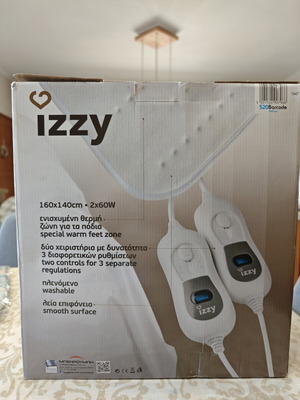 Izzy Sleepy IZ-9009 Double Electric Blanket like new, washable, 140x160cm
