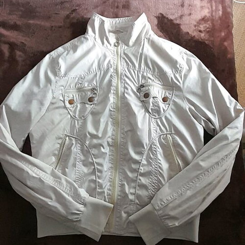 Windbreaker jacket like new, beige, size S-M