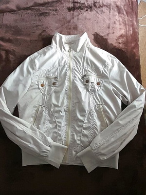 Windbreaker jacket like new, beige, size S-M