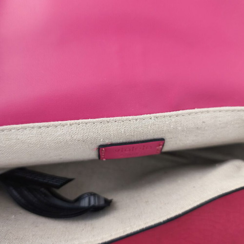 Mango crossbody bag new, pink leather