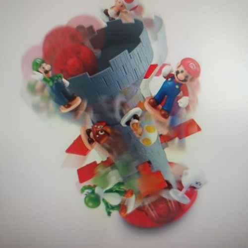 Super Mario Blow Up Shaky Tower board game