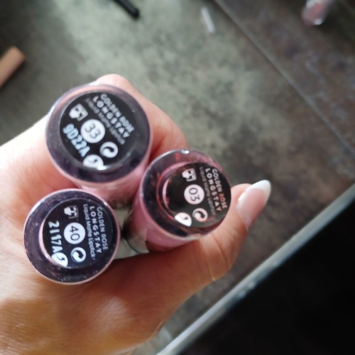 Golden Rose long lasting lipsticks pack of 3 used