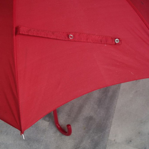 Betty Barclay red umbrella with automatic opening used