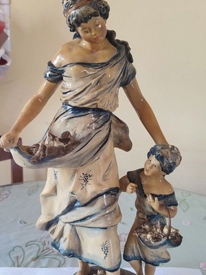 Vintage Italian Capodimonte statue signed F. Merli