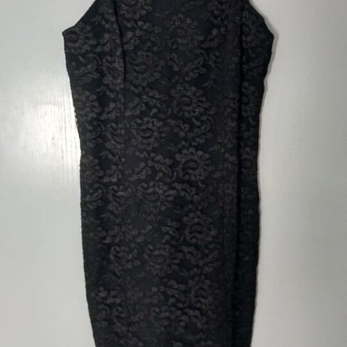 Elegant lace and muslin women's set like new, black