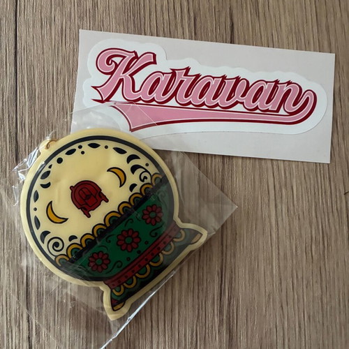 Karavan keychain new with free sticker