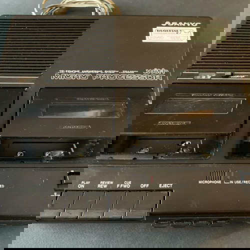 Vintage μαγνητόφωνο τηλεφωνητή Sanyo TRA9902 μεταχειρισμένο