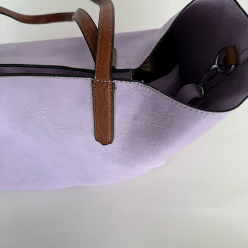 Women’s double lilac shoulder bag new, leatherette